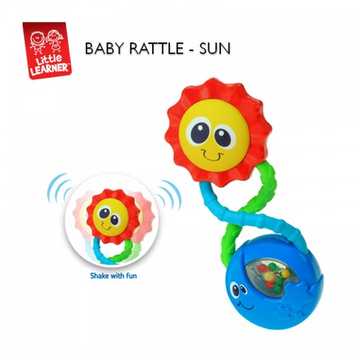 Hap-P-Kid Little Learner Baby Shake Rattle - Sun | 6 months+